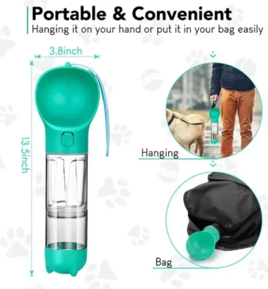 PawHydrate Pro™ - 3 in 1 Pet Travel Bottle