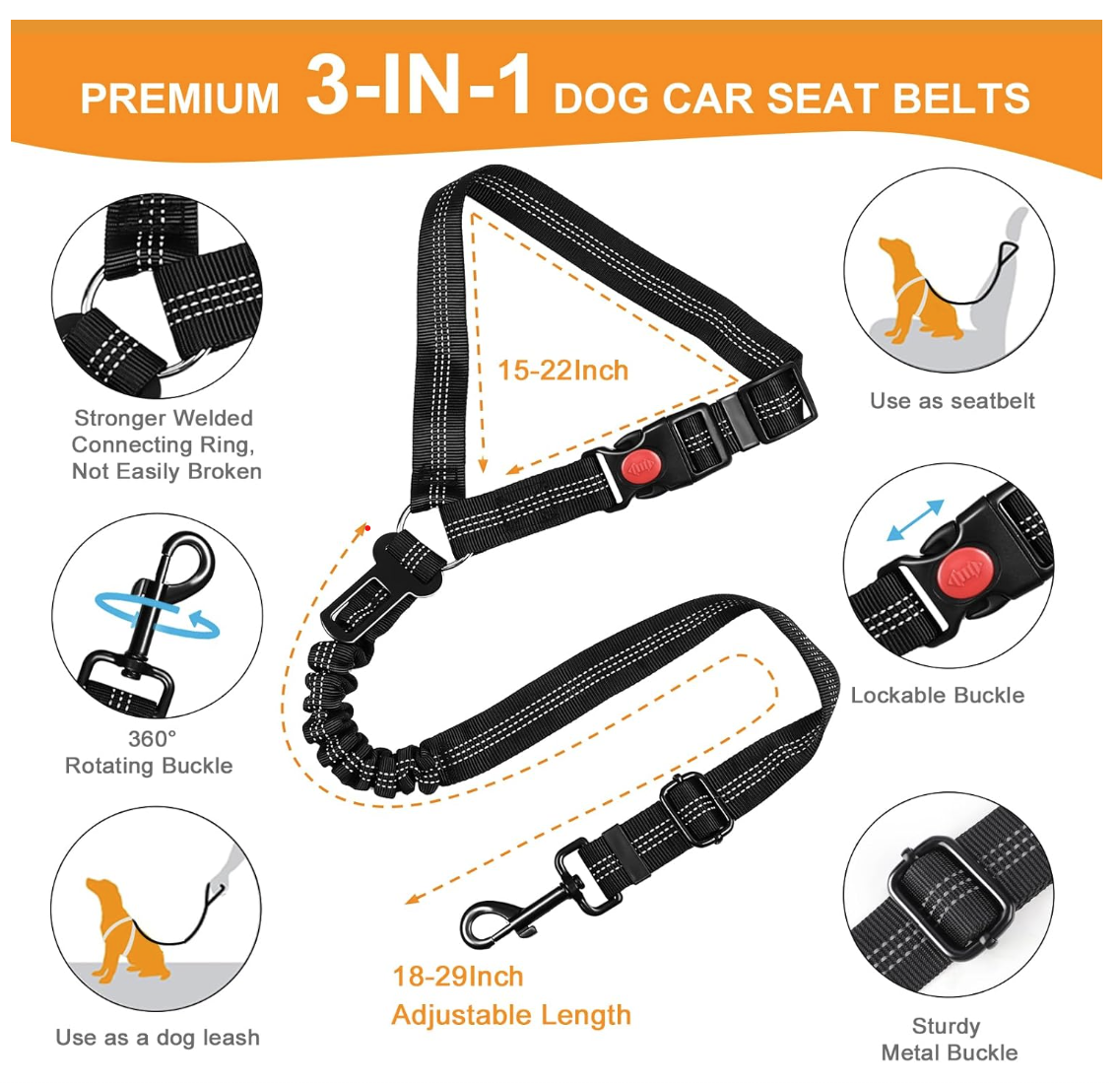 BungeeStrap Pro™ - Bungee Restraint with Seatbelt