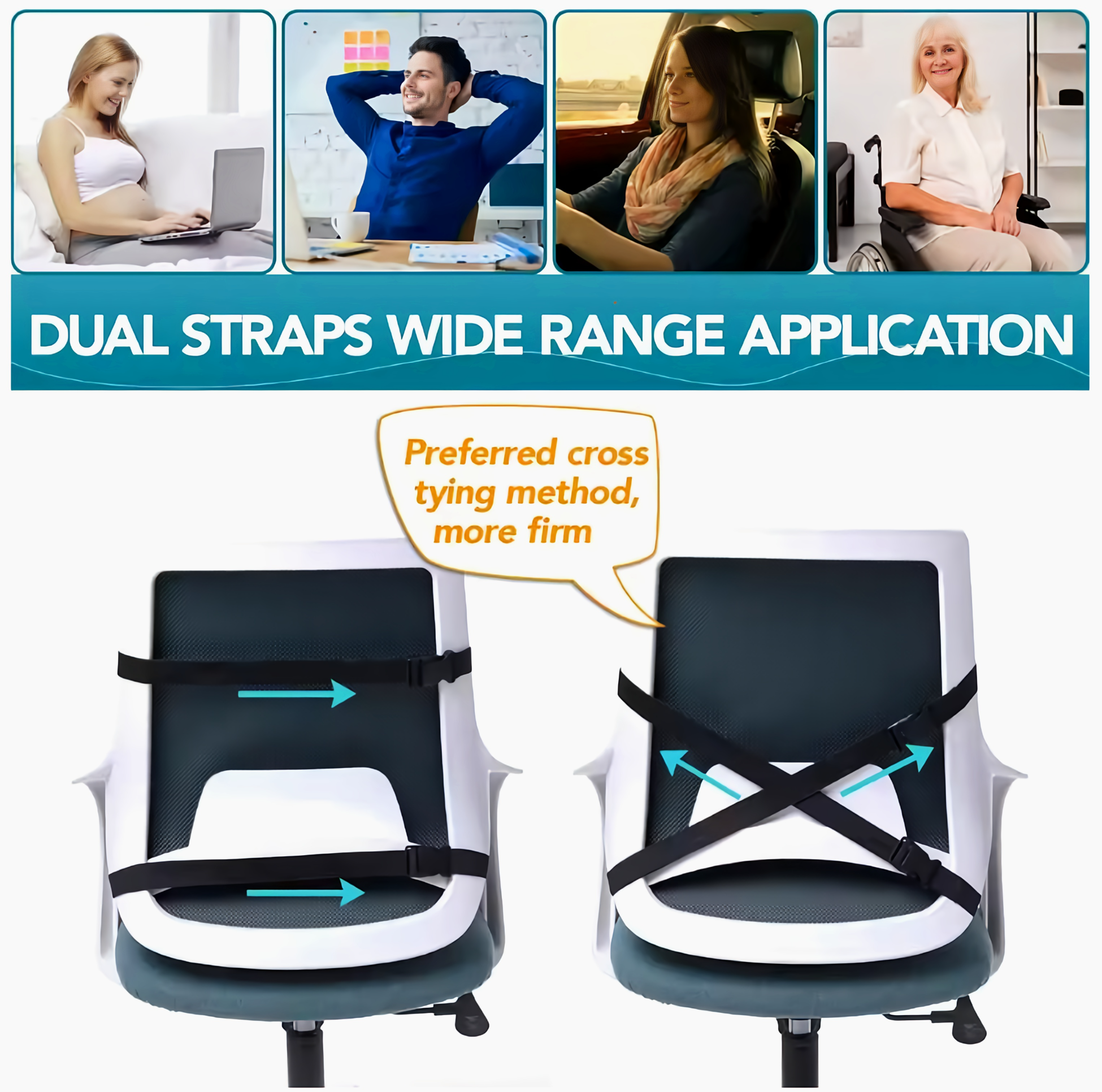 Alignix™ – Memory Foam Lumbar Support Pillow
