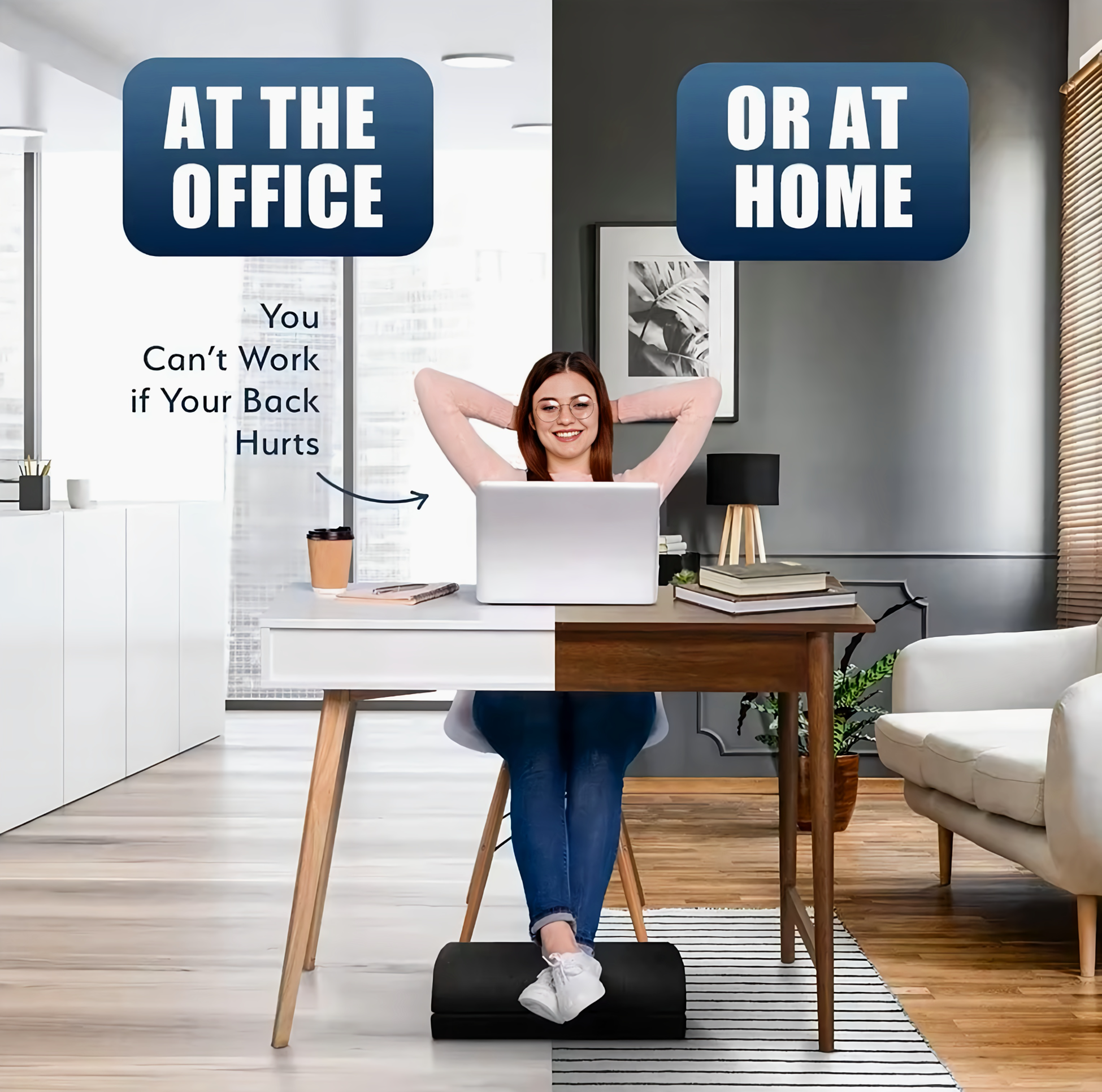 UnderEase™ -  Memory Foam Footrest