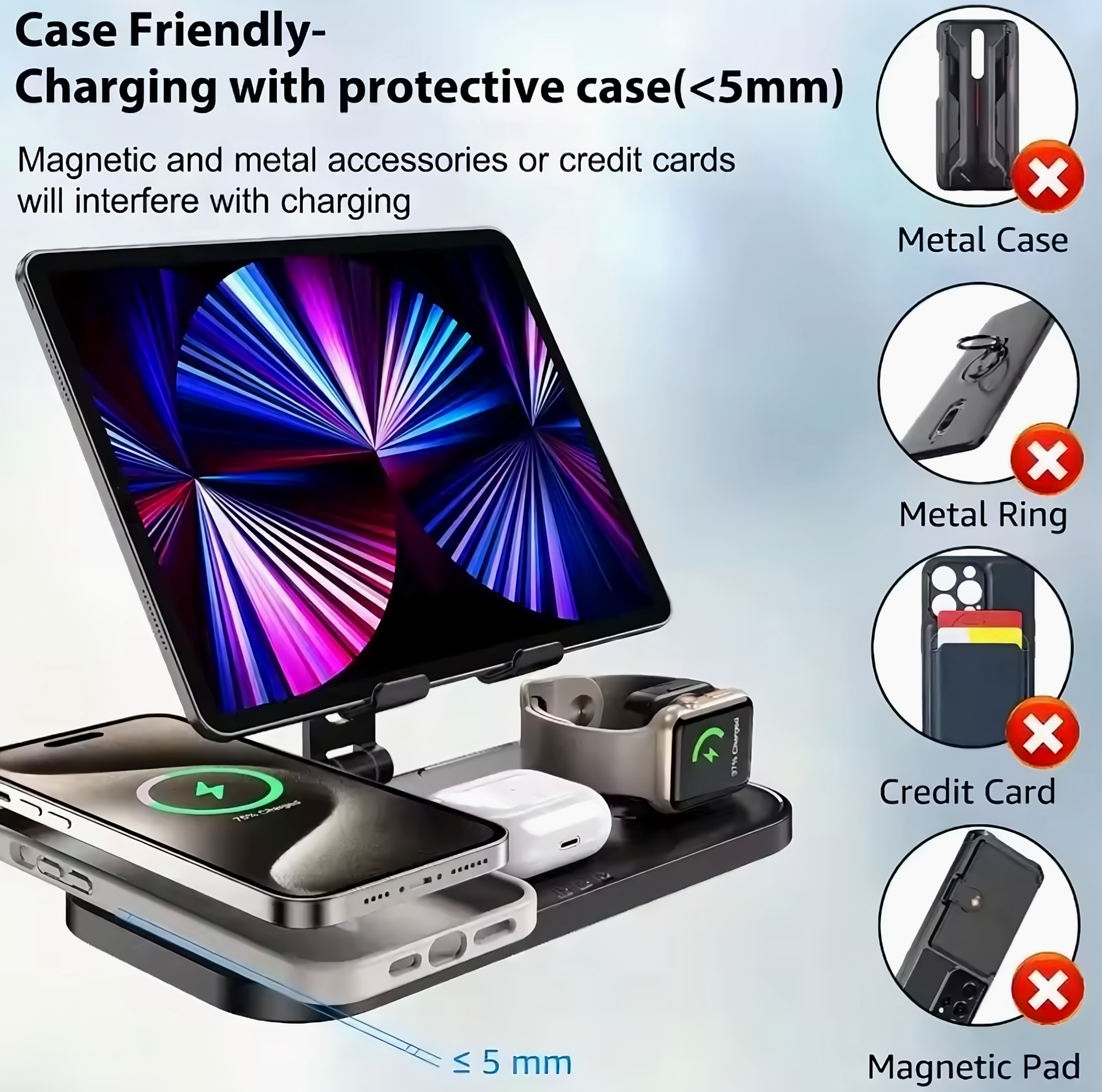 QuadraCharge™ - 4 in 1 Magnetic Wireless Stand