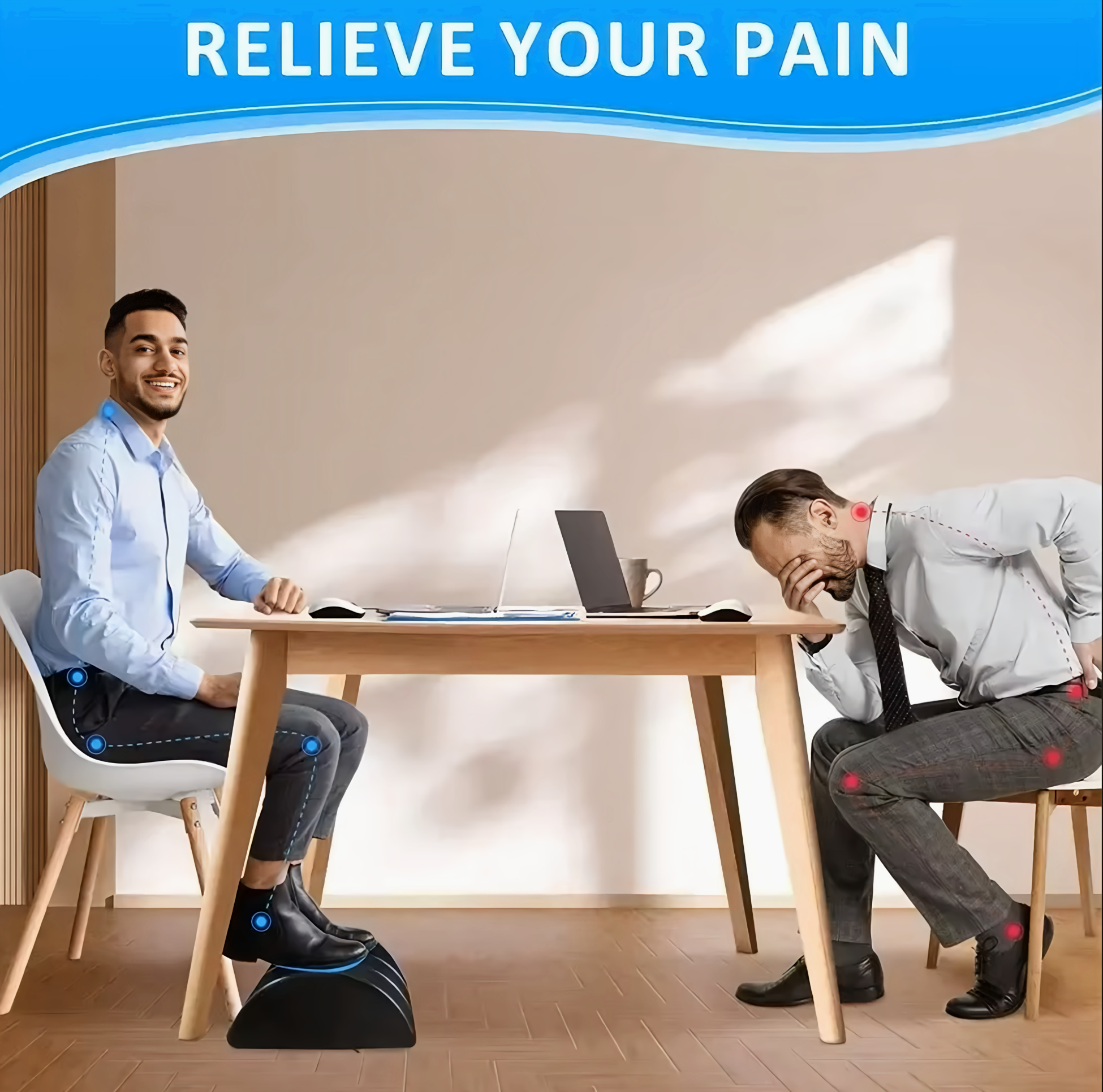 UnderEase™ -  Memory Foam Footrest
